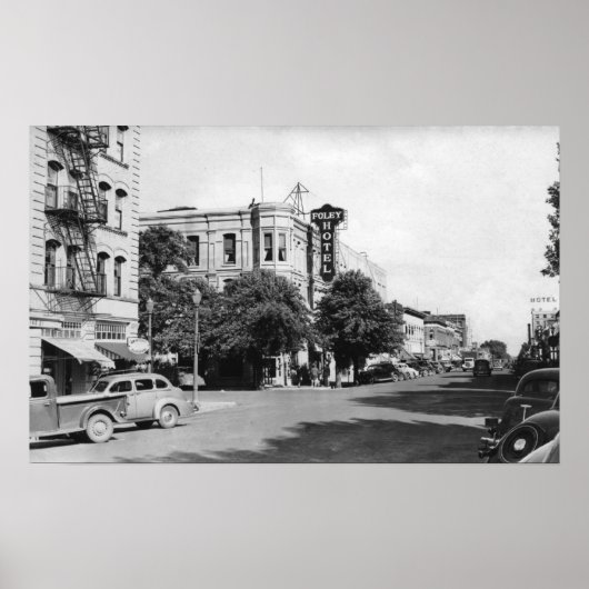 La Grande, Oregon Main Street View Foto Poster (Vorne)