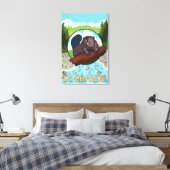 La Grande, OregonBeaver und Bäume Leinwanddruck (Insitu (Schlafzimmer))