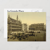 La Grande Place, Brüssel, Belgien Postkarte (Vorne/Hinten)