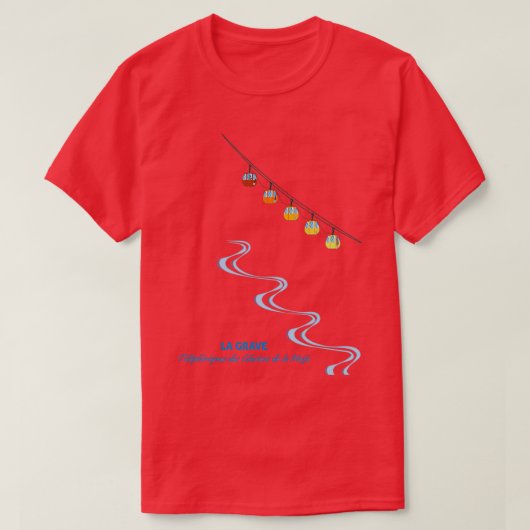 La Grave Seilbahn T-Shirt (Design vorne)