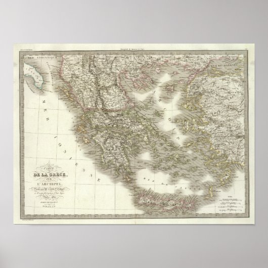 La Grece - Griechenland Poster (Vorne)