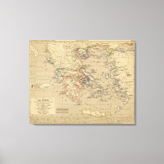 La Grece, les cotes de l'Asie Mineure Leinwanddruck (Vorderseite)