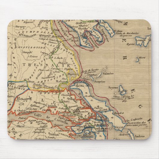 La Grece, les cotes de l'Asie Mineure Mousepad (Vorne)