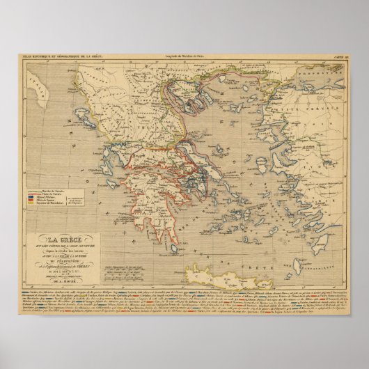 La Grece, les cotes de l'Asie Mineure Poster (Vorne)