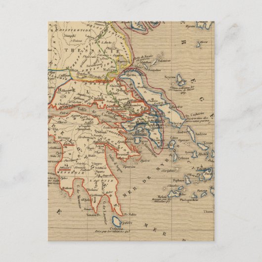 La Grece, les cotes de l'Asie Mineure Postkarte (Vorderseite)