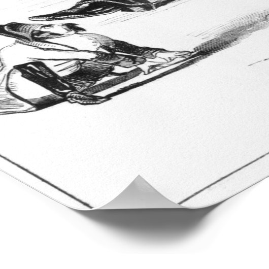 La Grenouille et le Boeuf Poster (Ecke)