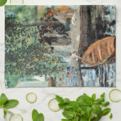 La Grenouillère Auguste Renoir Geschirrtuch (Gefaltet)