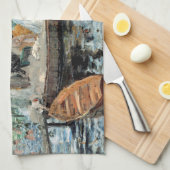 La Grenouillère Auguste Renoir Geschirrtuch (Viertel Falte)
