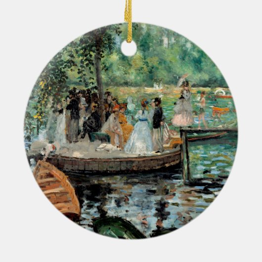 La Grenouillère Auguste Renoir Keramik Ornament (Hinten)