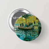 La Grenouillere - Claude Monet - 1869 Button (Vorne & Hinten)