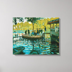 La Grenouillere - Claude Monet - 1869 Leinwanddruck