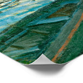 La Grenouillere - Claude Monet - 1869 Poster (Ecke)