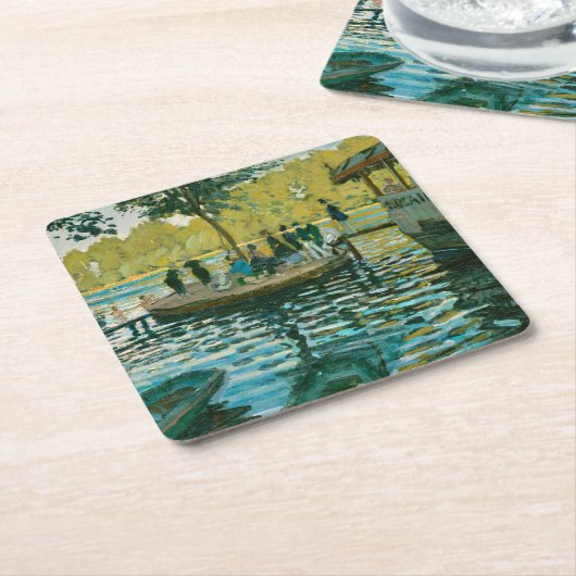 La Grenouillere - Claude Monet - 1869 Rechteckiger Pappuntersetzer (angewinkelt)