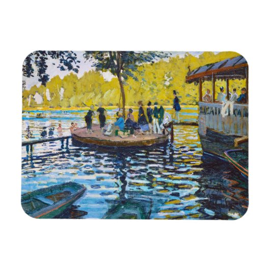 La Grenouillere Claude Monet Kunstmalerei Magnet (Horizontal)