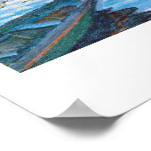 La Grenouillere Claude Monet Kunstmalerei Poster (Ecke)