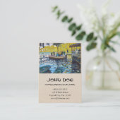 La Grenouillere Claude Monet Kunstmalerei Visitenkarte (Stehend Vorderseite)