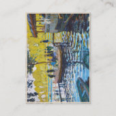 La Grenouillere Claude Monet Kunstmalerei Visitenkarte (Rückseite)