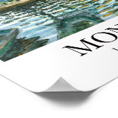 La Grenouillère von Claude Monet Poster (Ecke)