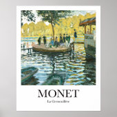 La Grenouillère von Claude Monet Poster (Vorne)
