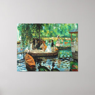 La Grenouillère von Pierre-Auguste Renoir (1869) Leinwanddruck