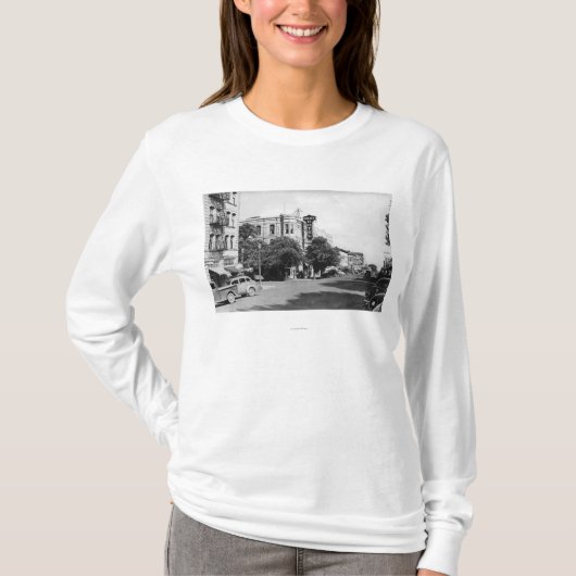 La groß, Oregonhauptstraßen-Ansicht-Fotografie T-Shirt (Vorderseite)
