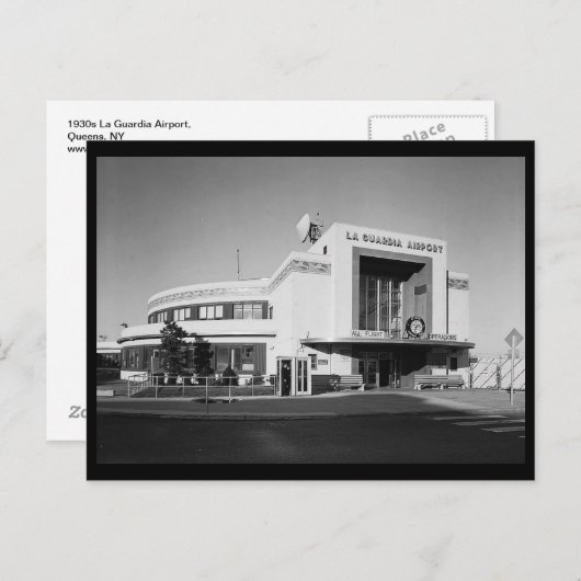 La Guardia Airport, Queens, NY Postkarte (Vorne/Hinten)