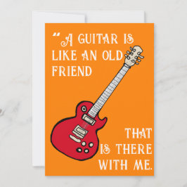 la guitarra QUOTE Feiertagskarte