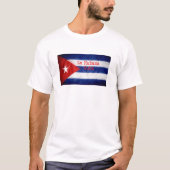 La Habana Kuba Flagge T-Shirt (Vorderseite)