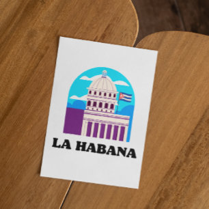 La Habana Kuba Vintage Postkarte