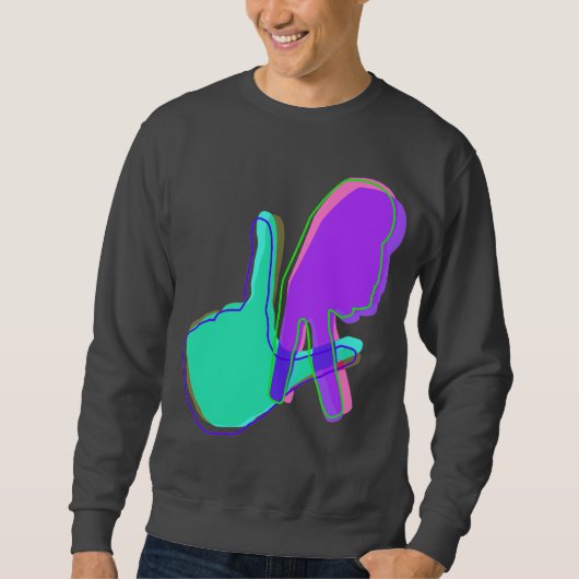 LA-Handzeichen Sweatshirt (Vorderseite)