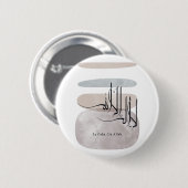 La ilaha illa Allah Arabic Calligraphy – Minimal Button (Vorne & Hinten)