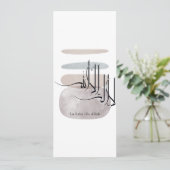 La ilaha illa Allah Arabic Calligraphy – Minimal Einladung (Stehend Vorderseite)
