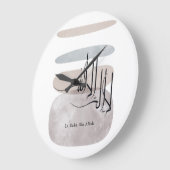La ilaha illa Allah Arabic Calligraphy – Minimal Große Wanduhr (Winkel)