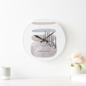 La ilaha illa Allah Arabic Calligraphy – Minimal Große Wanduhr (Zuhause)