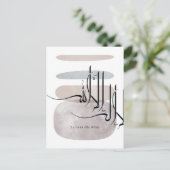 La ilaha illa Allah Arabic Calligraphy – Minimal Postkarte (Stehend Vorderseite)