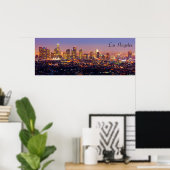 LA in der Nacht Poster (Heimbüro)