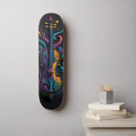 La Intensidad del Violín Skateboard<br><div class="desc">Diseño colorido de un violín. Especialmente realizado para los deportistas extremos amantes de los instrumentos de cuerda.</div>