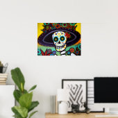 La isla bonita catrina Tag der Toten Poster (Heimbüro)