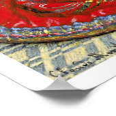 La Japonaise, französischer Impressionist Monet Poster (Ecke)