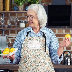 La Jefa de la Cocina   Floral mexikanisch Abuela Schürze