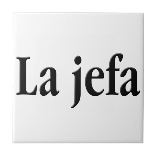 La jefa fliese (Vorderseite)