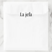 La jefa Herz-Aufkleber (Tasche)