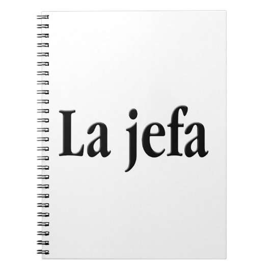 La jefa notizblock (Vorderseite)