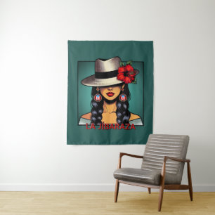 La Jíbaraza 10 – Puerto-ricanische Jíbara-Kunst •  Wandteppich