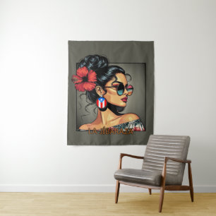 La Jíbaraza 12 – Puerto-ricanische Jíbara-Kunst • Wandteppich