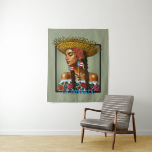 La Jíbaraza – Puerto-ricanische Jíbara-Kunst • Bor Wandteppich