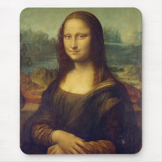 La Joconde - Portrait de Mona Lisa - Léonard de Vi Mousepad (Vorne)
