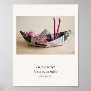 La joie remet le corps en route — Papier-Serie Poster