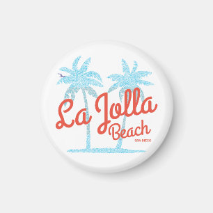La Jolla Beach San Diego Kalifornien Vintage Palme Magnet