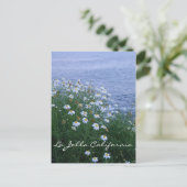 La Jolla Blume und Ozean Postkarte (Stehend Vorderseite)